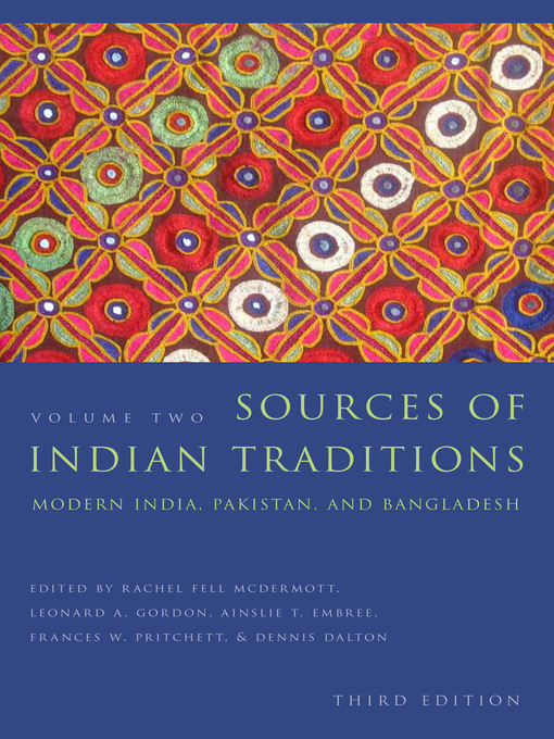 Title details for Sources of Indian Traditions by Rachel Fell McDermott - Available
